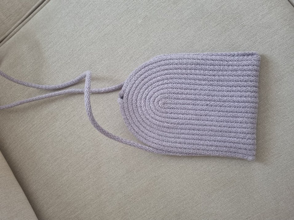 Gri Örgü Kadın Çapraz Çanta - Görsel 2