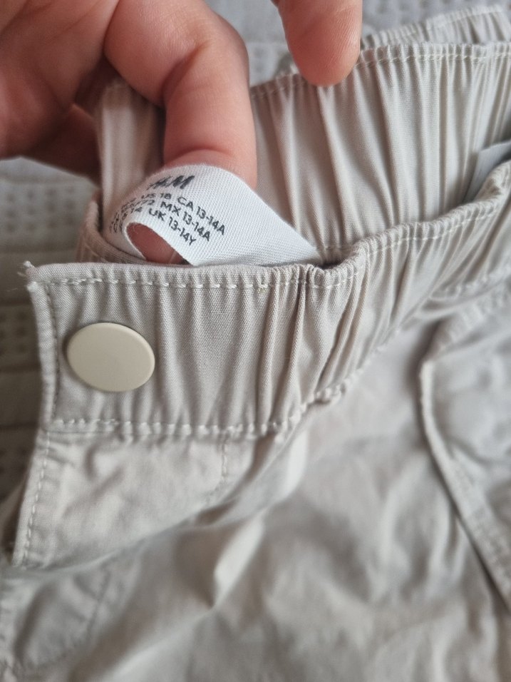 Bej Kemerli Kadın Keten Pantolon - Görsel 2