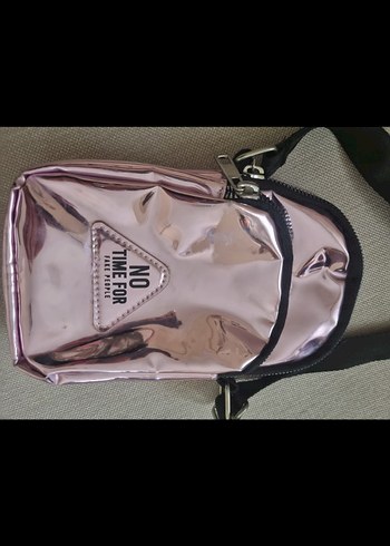 Pembe Parlak Kadın Omuz Çantası - Görsel 2