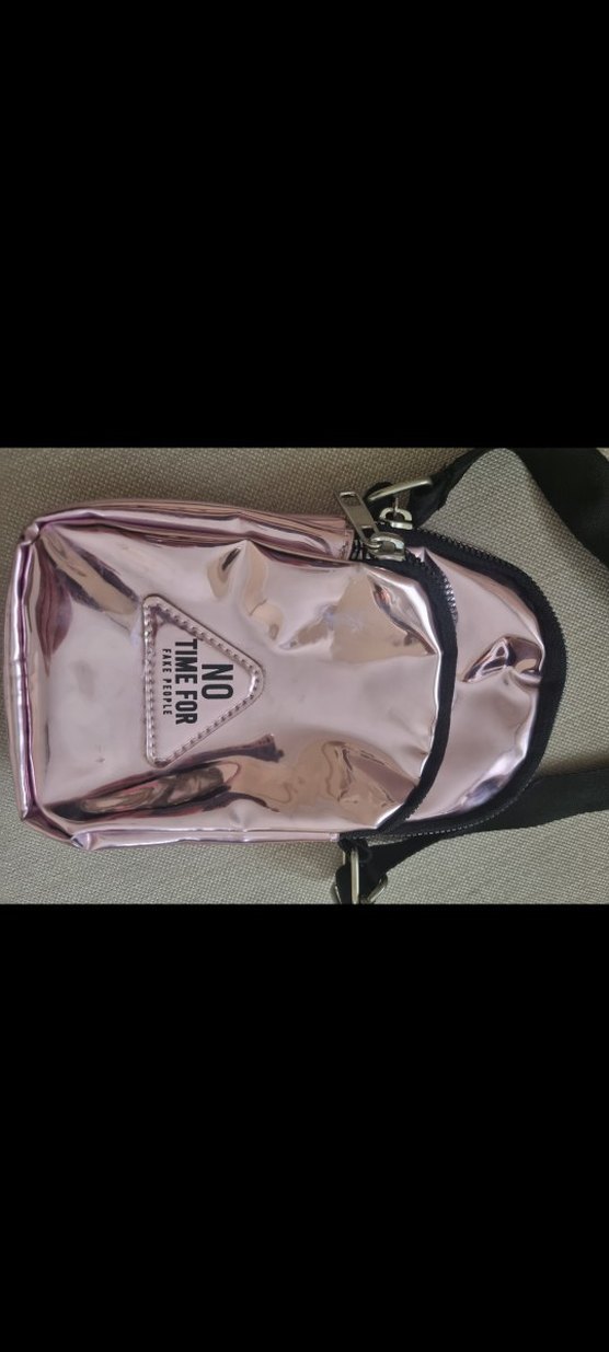 Pembe Parlak Kadın Omuz Çantası - Görsel 2