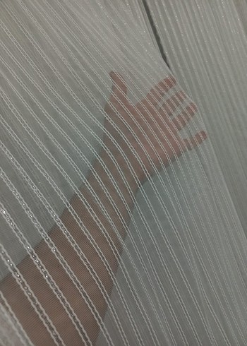 Işıl Işıl Beyaz Bohem Perde - Görsel 2