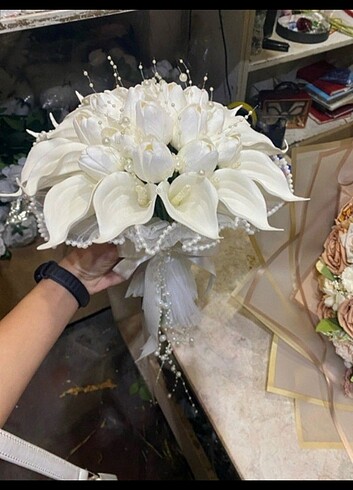 incili gala çiçeği gelin buketi sıfır ve damat yaka çiçeği #geli