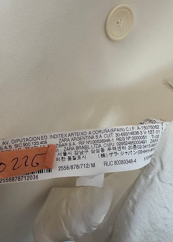 Zara Beyaz Kuşaklı Kadın Blazer Ceket - Görsel 4