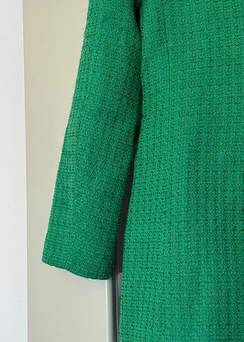 Düğmeli Yeşil Kadın Blazer Ceket - Görsel 3