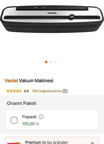 Vestel vakum makinesi 