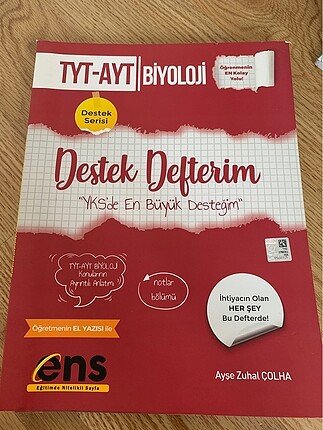 Biyoloji destek defteri