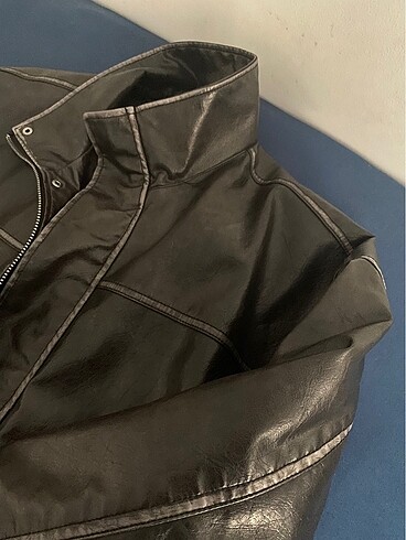 l Beden kahverengi Renk Bershka Erkek Deri Ceket