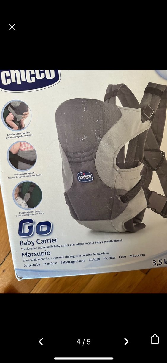 Chicco Gri Bebek Taşıyıcı kanguru - Görsel 3