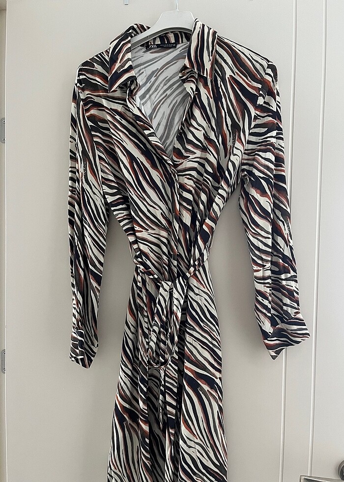 Zara gömlek elbise - Görsel 2