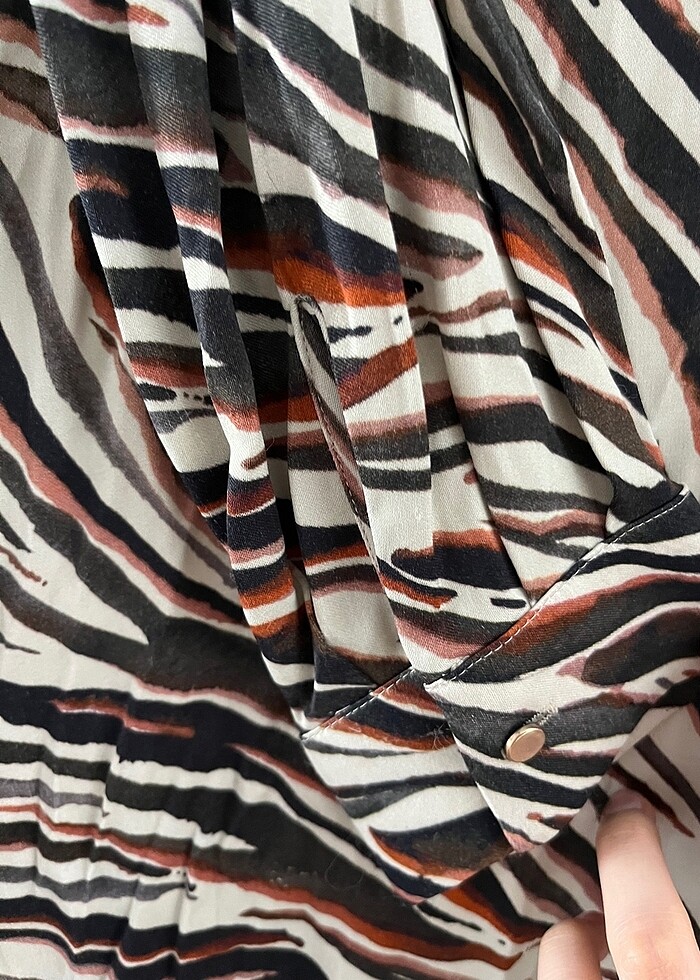 Zara gömlek elbise - Görsel 4