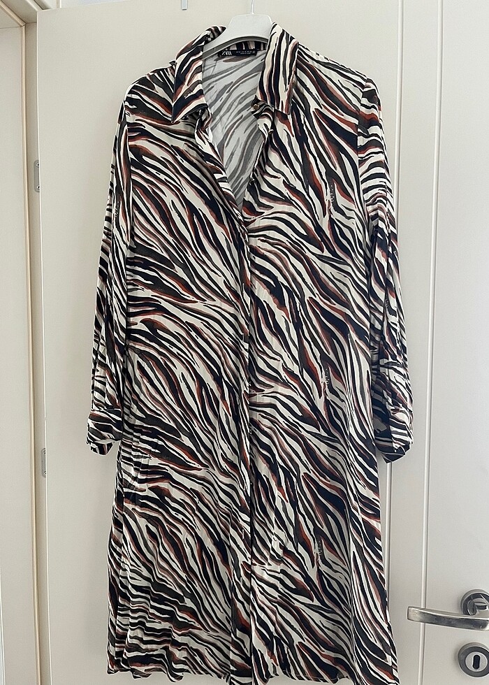 Zara gömlek elbise - Görsel 5