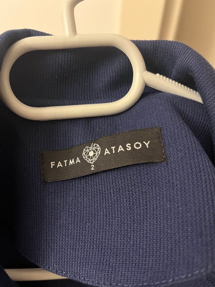 Midi Mavi Kadın Trençkot - Görsel 2