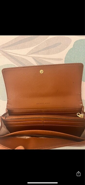 Beden Orijinal Michael Kors taba rengi cüzdan