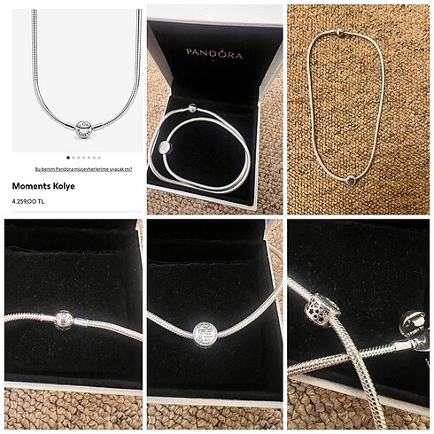 Pandora Pandora moments snake chain kolye 45cm