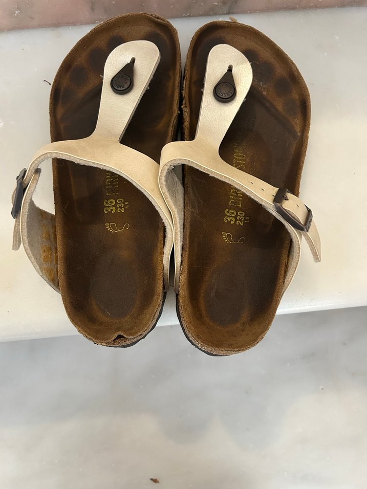 Birkenstock sedefli terlik - Görsel 2