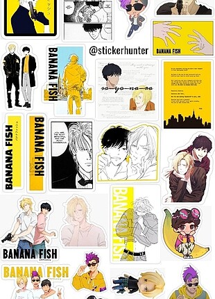 Banana fish stickers 