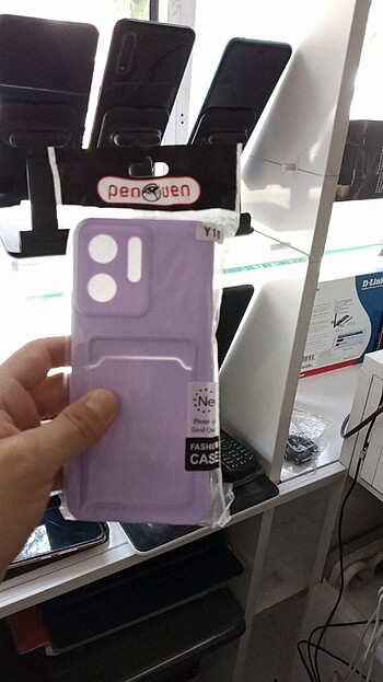 Vivo y16 kartlikli lila kilif