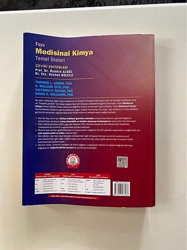  Foye Medisinal Kimya Temel İlkeleri