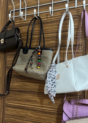 Bohem Çok Renkli Deri Püsküllü Kadın Çanta - Görsel 2