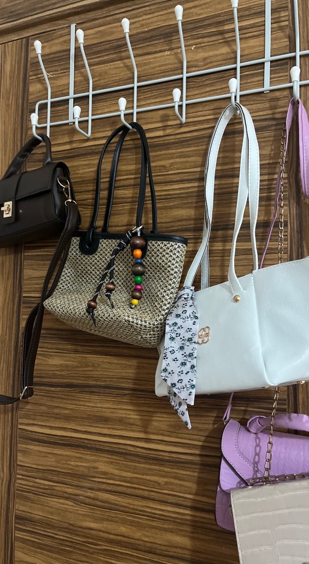 Bohem Çok Renkli Deri Püsküllü Kadın Çanta - Görsel 2