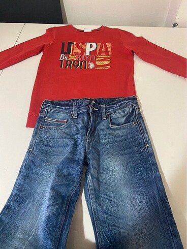 Sweat ve kot pantolon takım