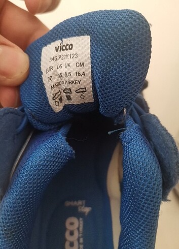 26 Beden mavi Renk Vicco çocuk ayakkabı 