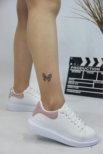KADIN BEYAZ TAŞLI SNEAKER