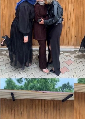 Kahverengi taşlı takım