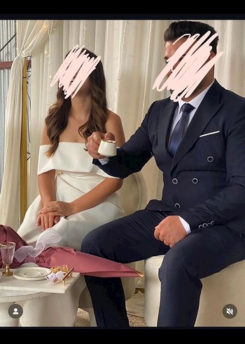 xs Beden beyaz Renk Nişan elbisesi