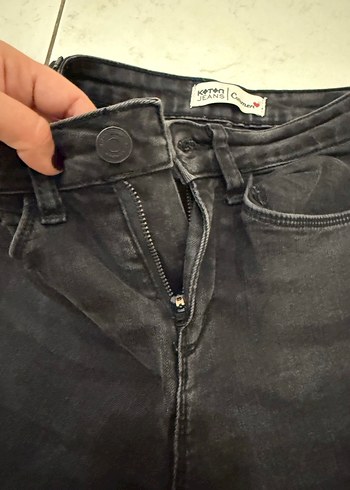 Koton Gri Kadın Kot Pantolon - Görsel 4