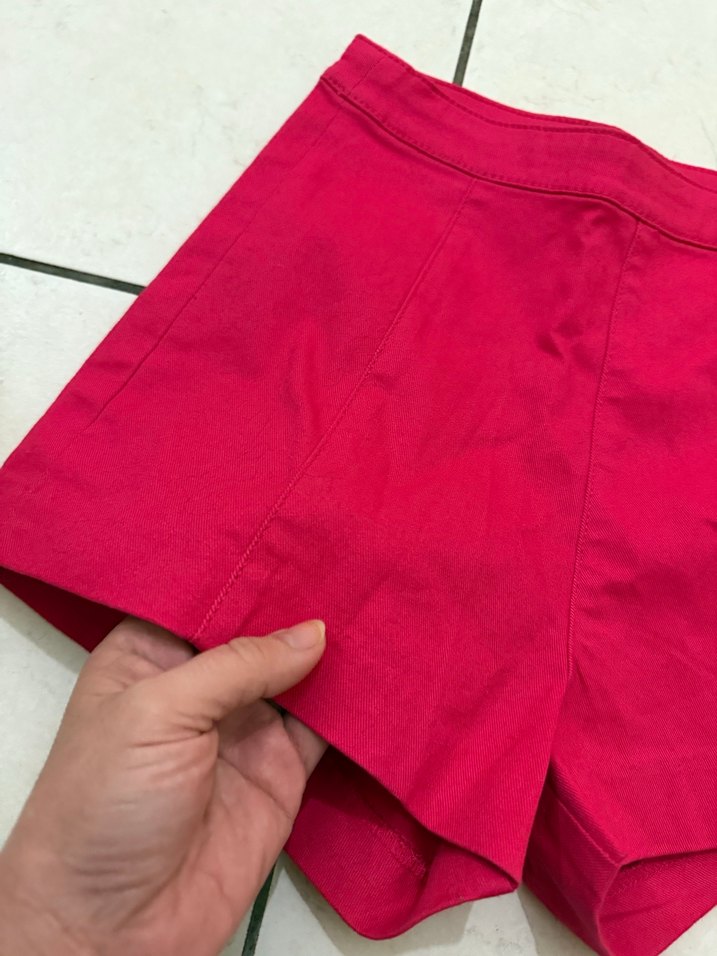 H&M Fuşya Mini Kadın Şort - Görsel 2