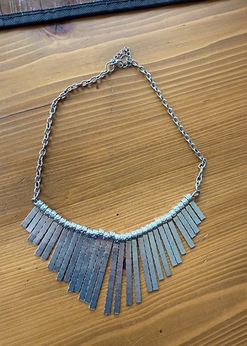 Mango Gümüş Renk Şık Kolye - Görsel 2