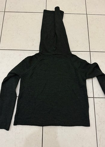 Topshop Kadın Haki Boğazlı Örgü Yün Kazak - Görsel 7