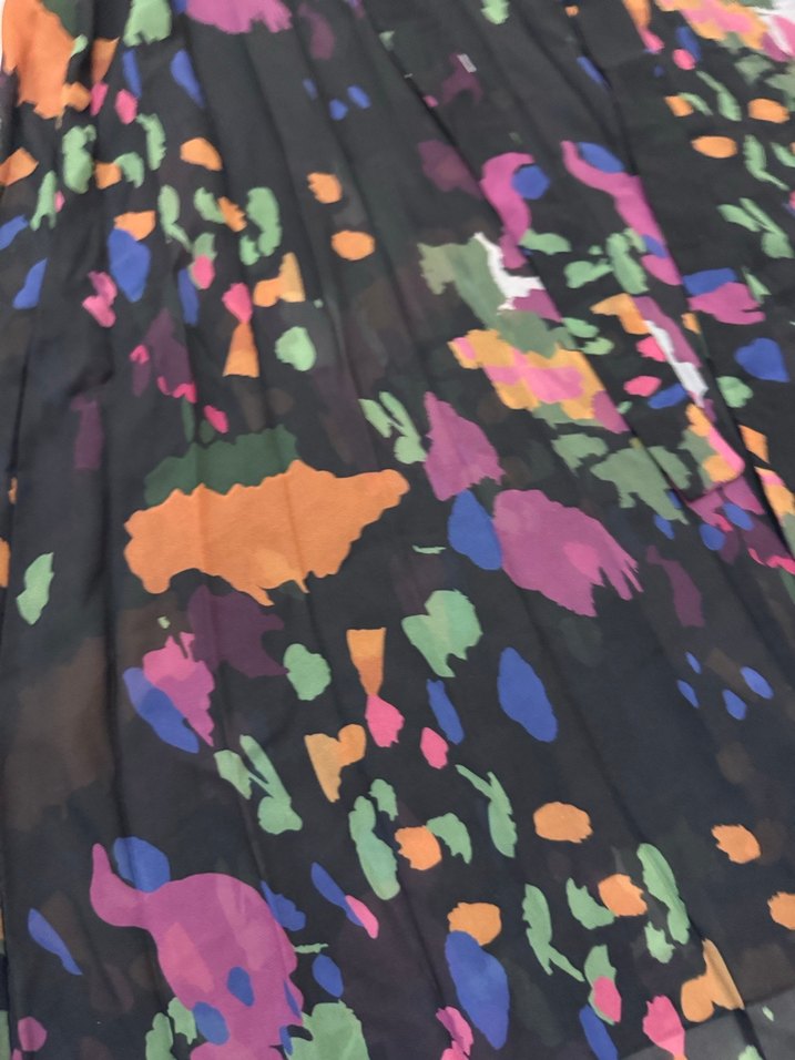 Trendyol Milla Siyah Desenli Tül Elbise - Görsel 3