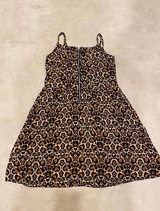 H&M Leopar Yazlık Kısa Elbise