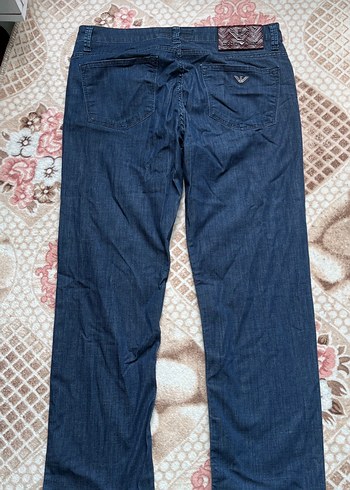 Emporio Armani Erkek Lacivert Regular Fit Denim Pantolon