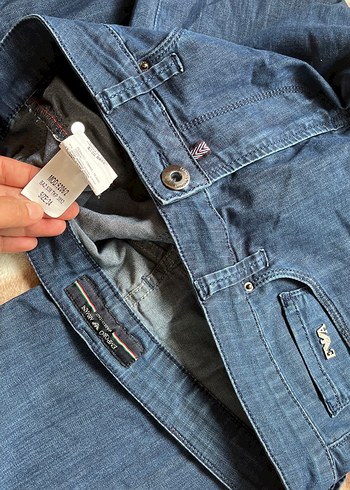 34 Beden lacivert Renk Erkek Lacivert Regular Fit Denim Pantolon