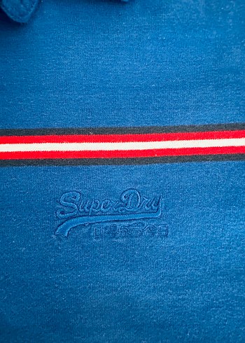 Superdry Mavi Çizgili Polo Tişört - Görsel 3