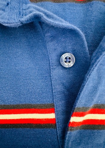Superdry Superdry Mavi Çizgili Polo Tişört