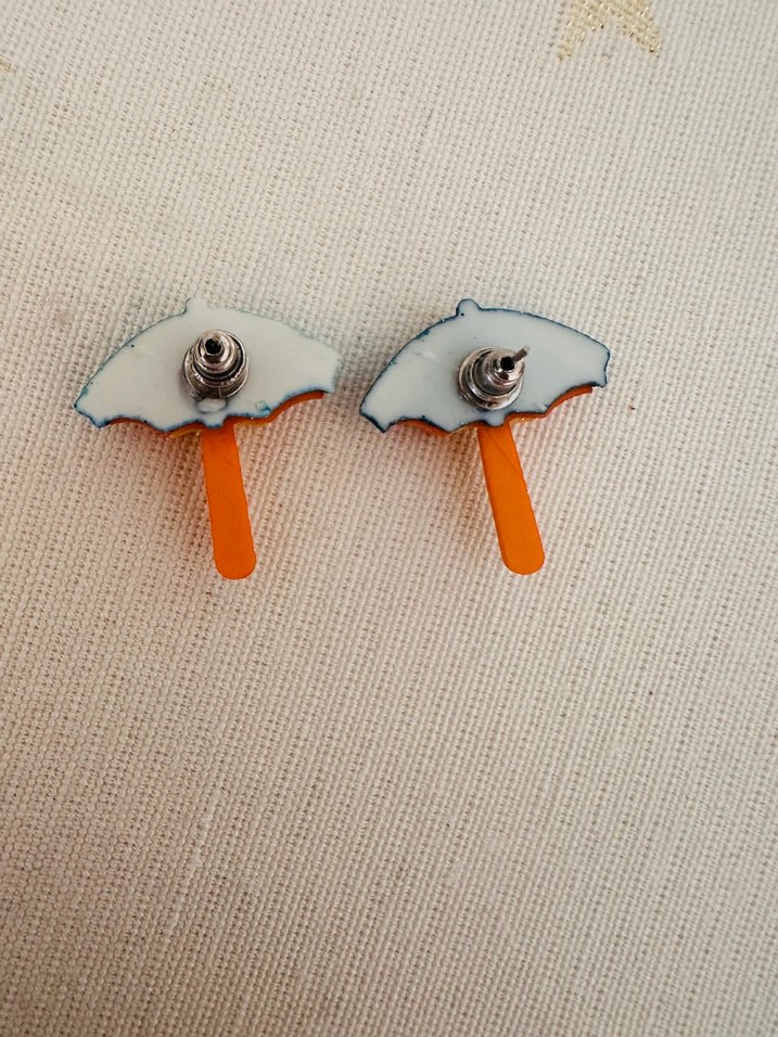 2 ADET Seramikten El ile Yapilmis Semsiye ve Balik Kupe - Görsel 3