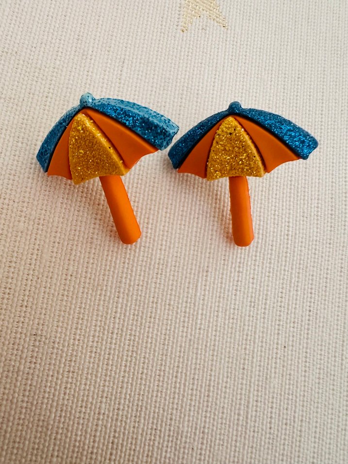 2 ADET Seramikten El ile Yapilmis Semsiye ve Balik Kupe - Görsel 2