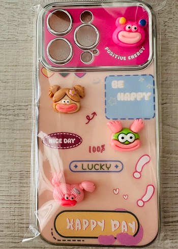 Pembe Düğmeli Pop Kültür Telefon Kılıfı - Görsel 2