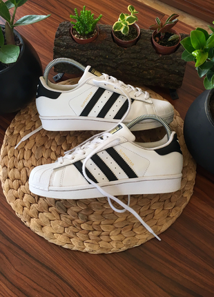 37 Beden beyaz Renk Adidas superstar 36.5 numara ayakkabı