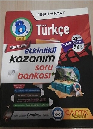 7 den 8 e hazırlık kitabı ve çanta yayınalrı Türkçe etkinlikli k