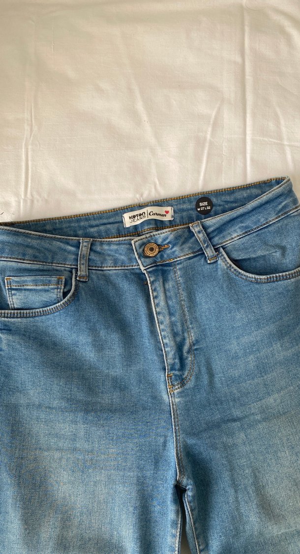 Kadın Mavi Denim Jean - Görsel 4