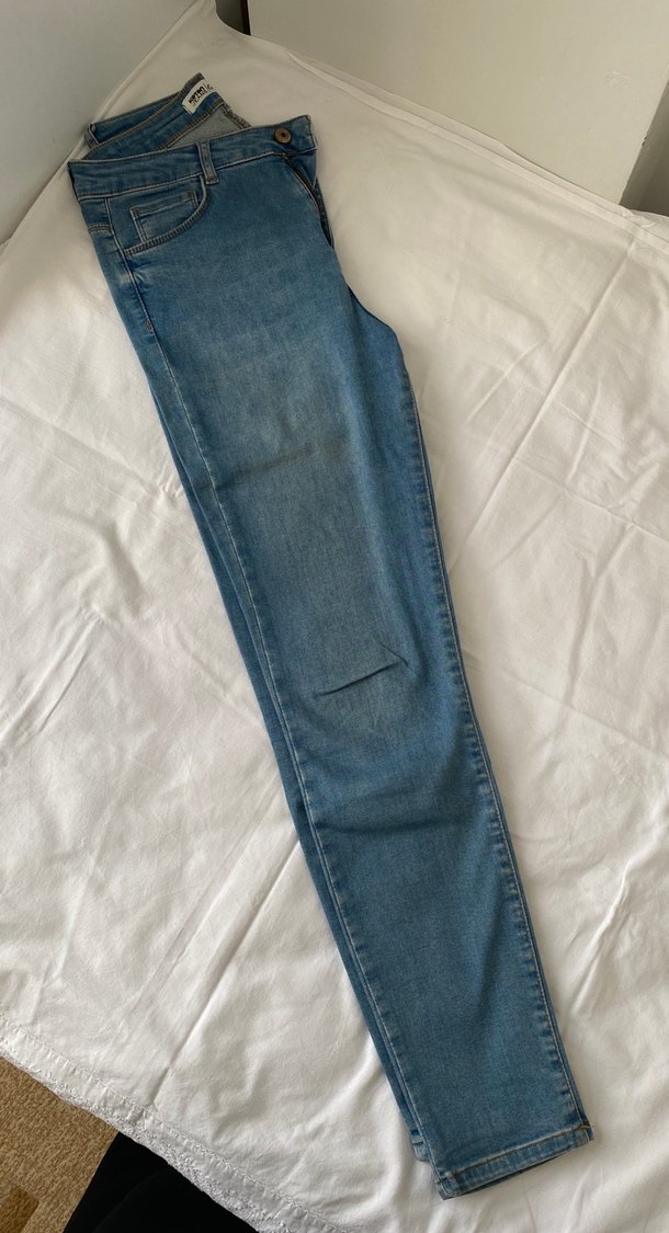 Kadın Mavi Denim Jean - Görsel 2