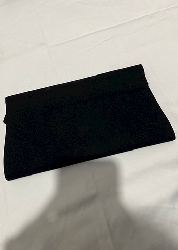 Siyah Süet el çantası - Görsel 3