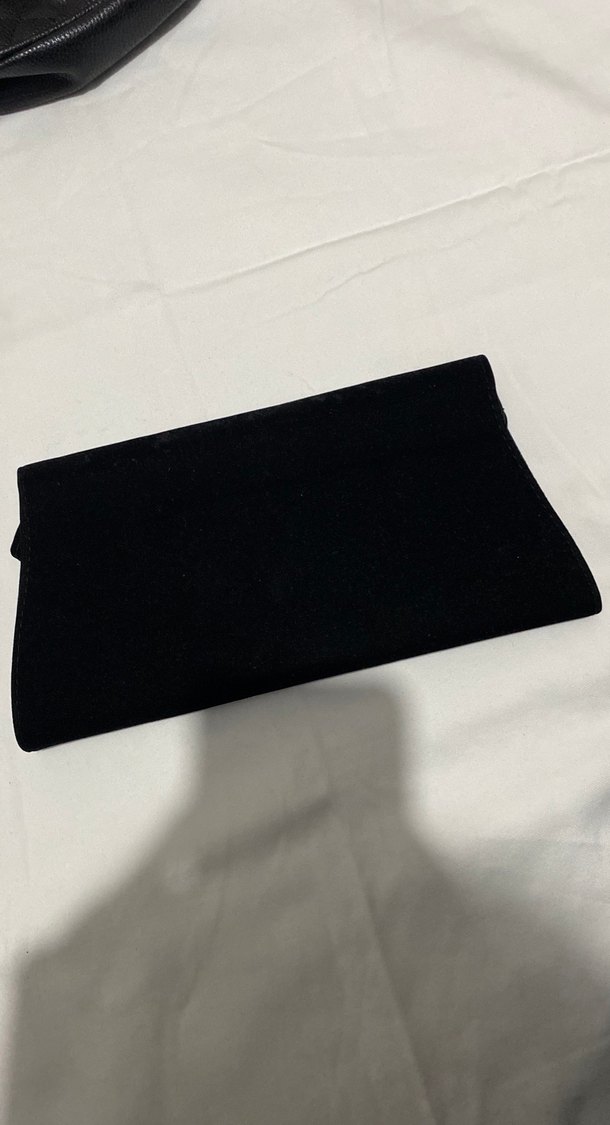 Siyah Süet el çantası - Görsel 3