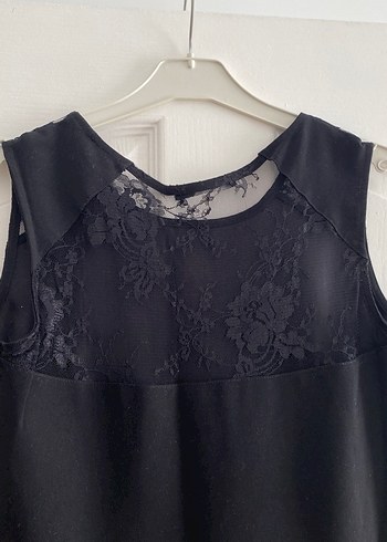 Siyah Midi Elbise - Görsel 5