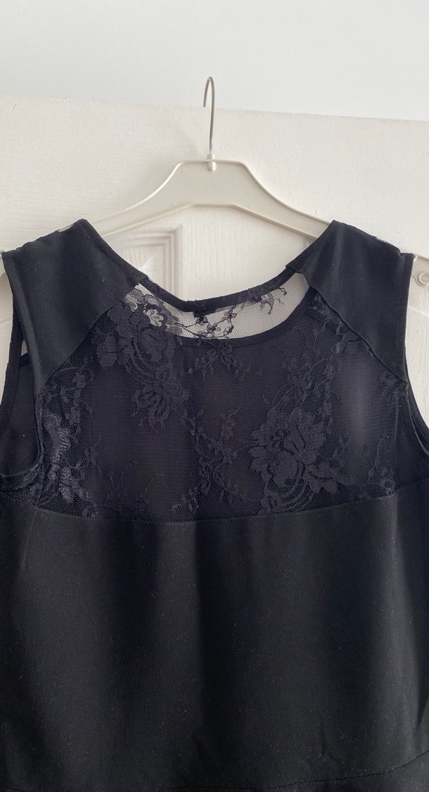 Siyah Midi Elbise - Görsel 5